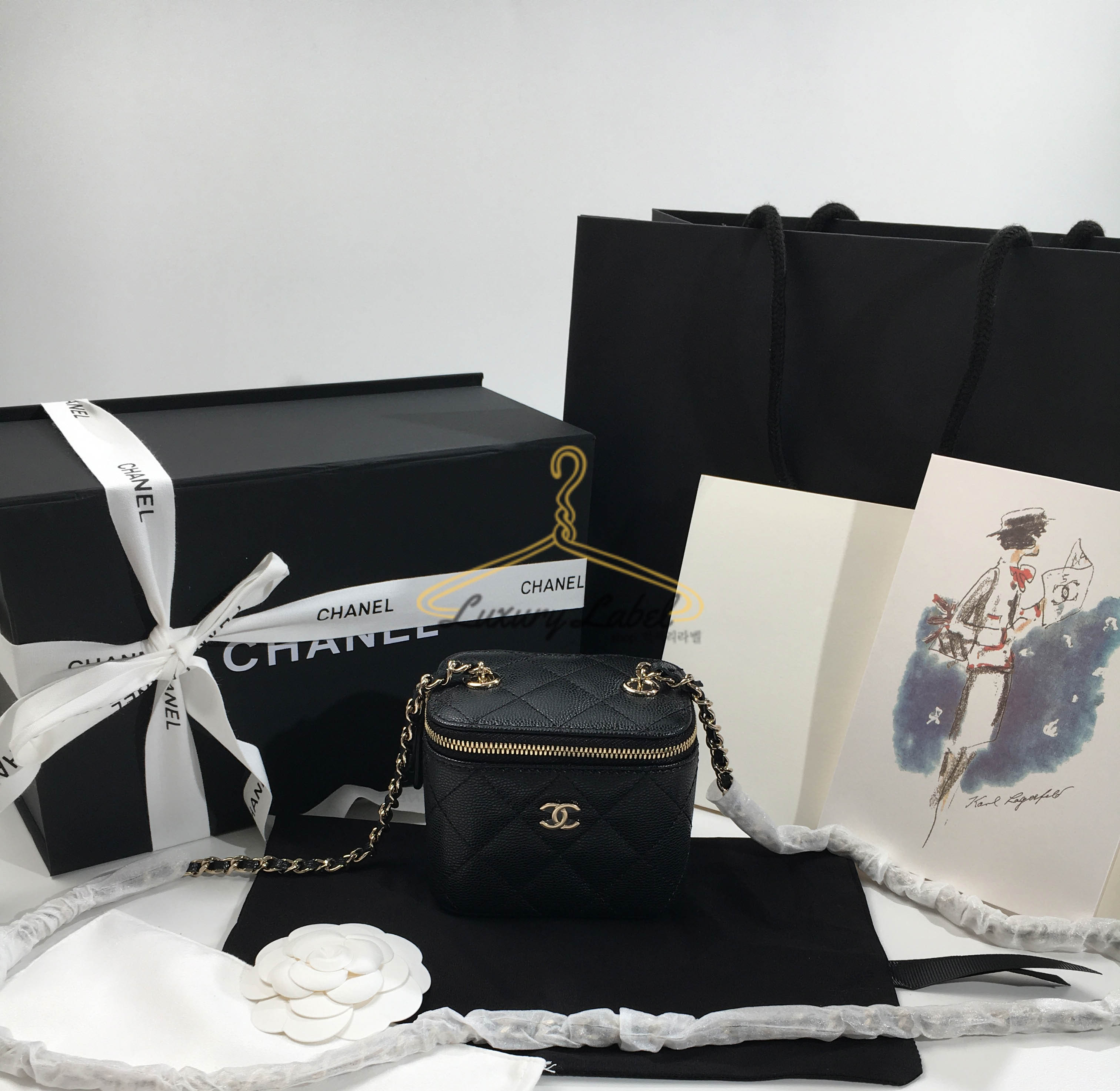 샤넬 베니티 미니 백 (캐비어)