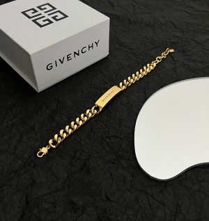 지방시 givenchy 레터 메탈 체인 브레이슬릿