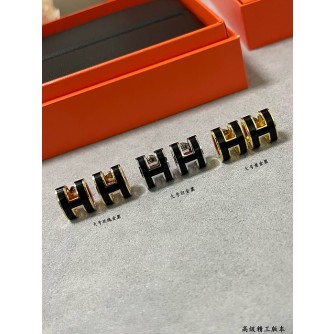 에르메스 팝아슈 귀걸이 (컬러 블랙) (미니 팝 / 팝)