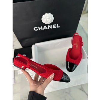 샤넬 트위드 슬링백