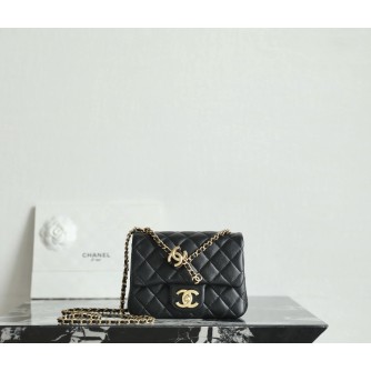 샤넬 25FW 미니백 CC로고 줄조절 체인 미니 플랩백 18cm AS5759