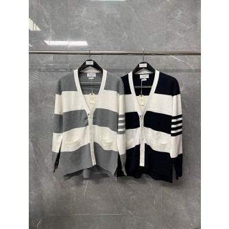 톰브라운 스트라이프 가디건 (남녀공용) (컬러 그레이, 네이비)