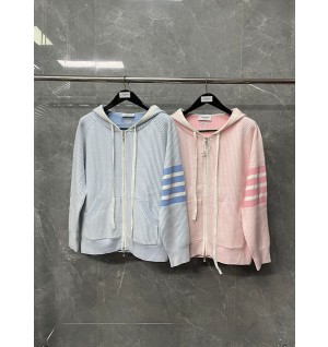 톰브라운 후드집업 (남녀공용) (컬러 블루,핑크)