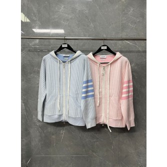 톰브라운 후드집업 (남녀공용) (컬러 블루,핑크)