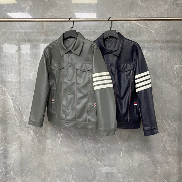 [대리석집] 톰브라운 가죽 자켓 (컬러 카키, 블랙) (남성용)