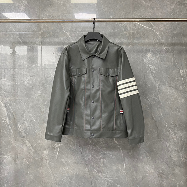 [대리석집] 톰브라운 가죽 자켓 (컬러 카키, 블랙) (남성용)