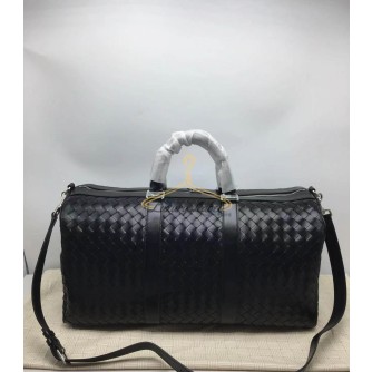 보테가 베네타 인트레치아토 더플백 55 (컬러 블랙)