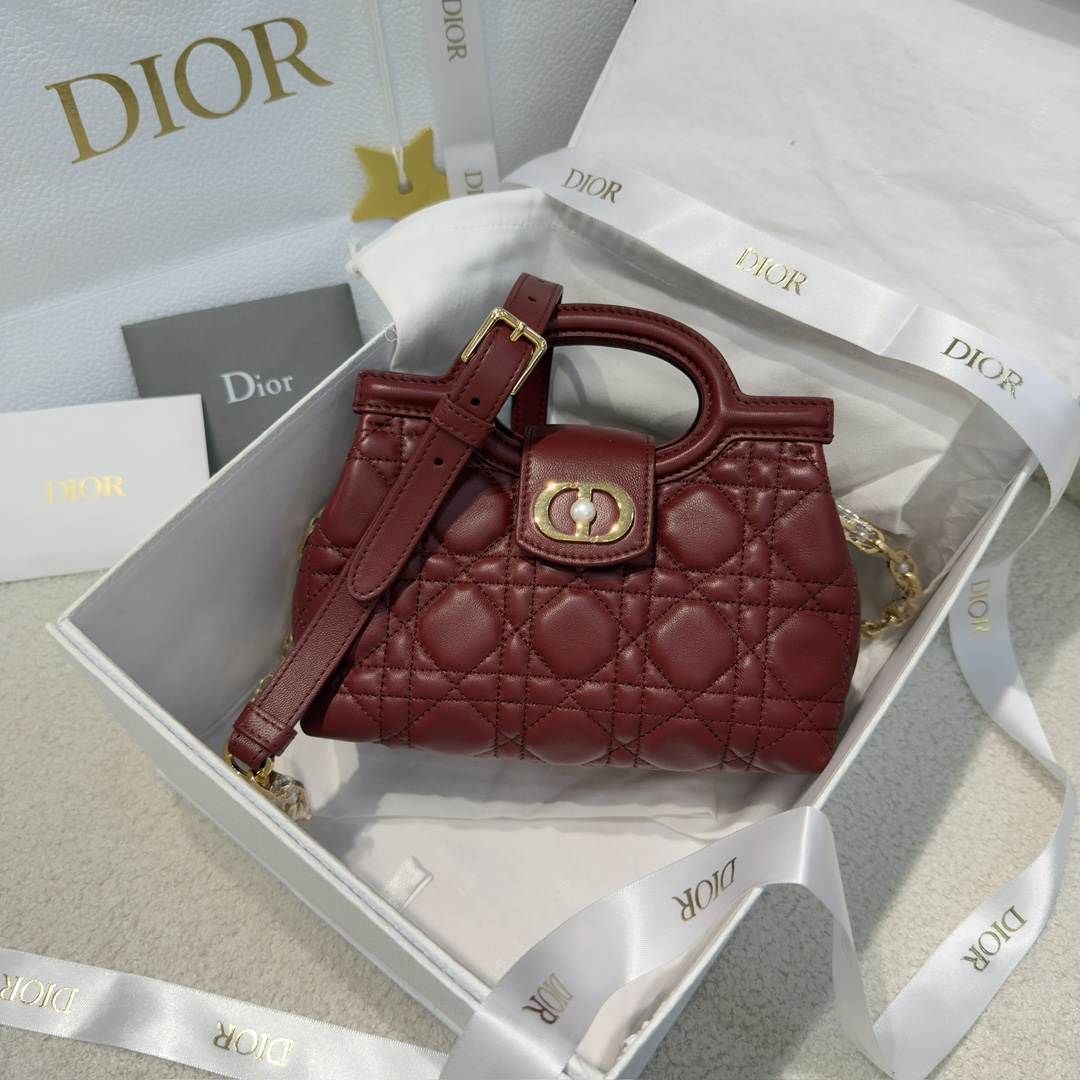 디올 Jolie 탑 핸들 미니 백