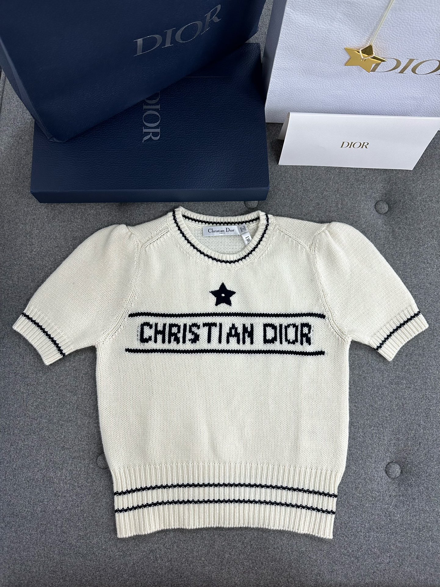 디올 캐시미어 울 니트