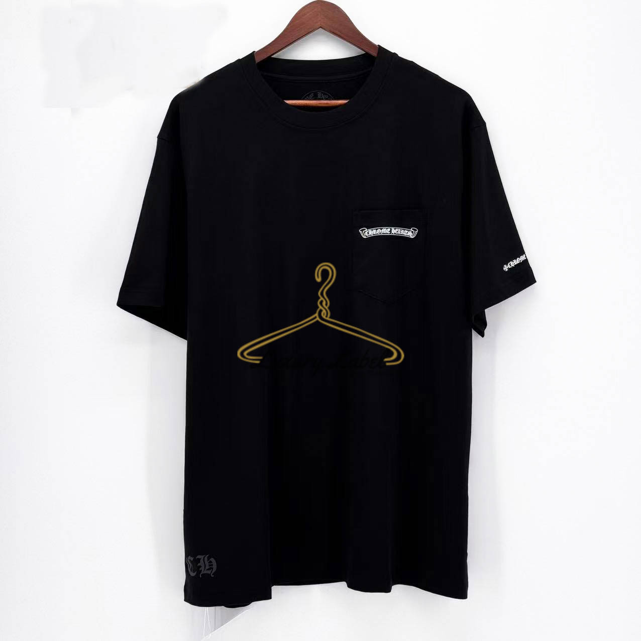 크롬하츠 스크롤 라벨 쇼트 슬리브 반팔 (남녀공용)