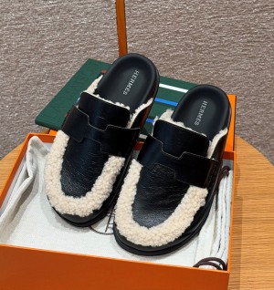 에르메스 시어링 고 뮬 (handmade ver.)