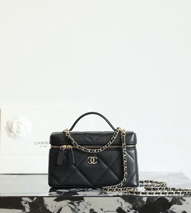 샤넬 25K 빅 퀼팅 탑핸들 베니티 체인백