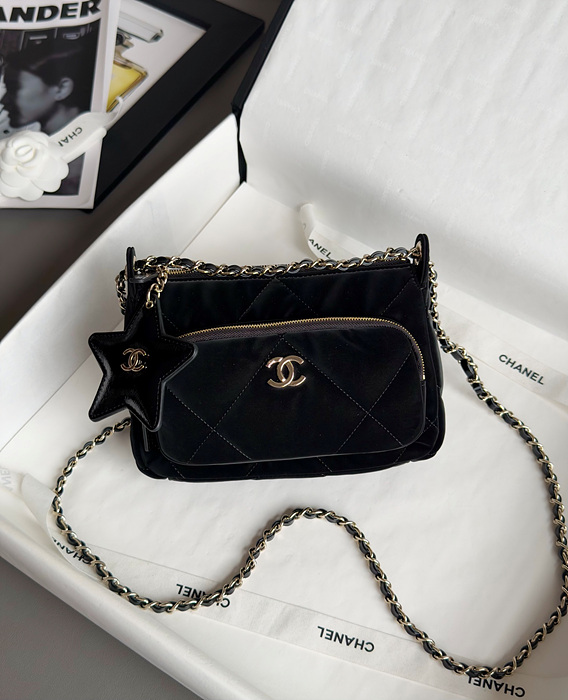 샤넬 25N 코코네쥬 별참 체인달린 미니백