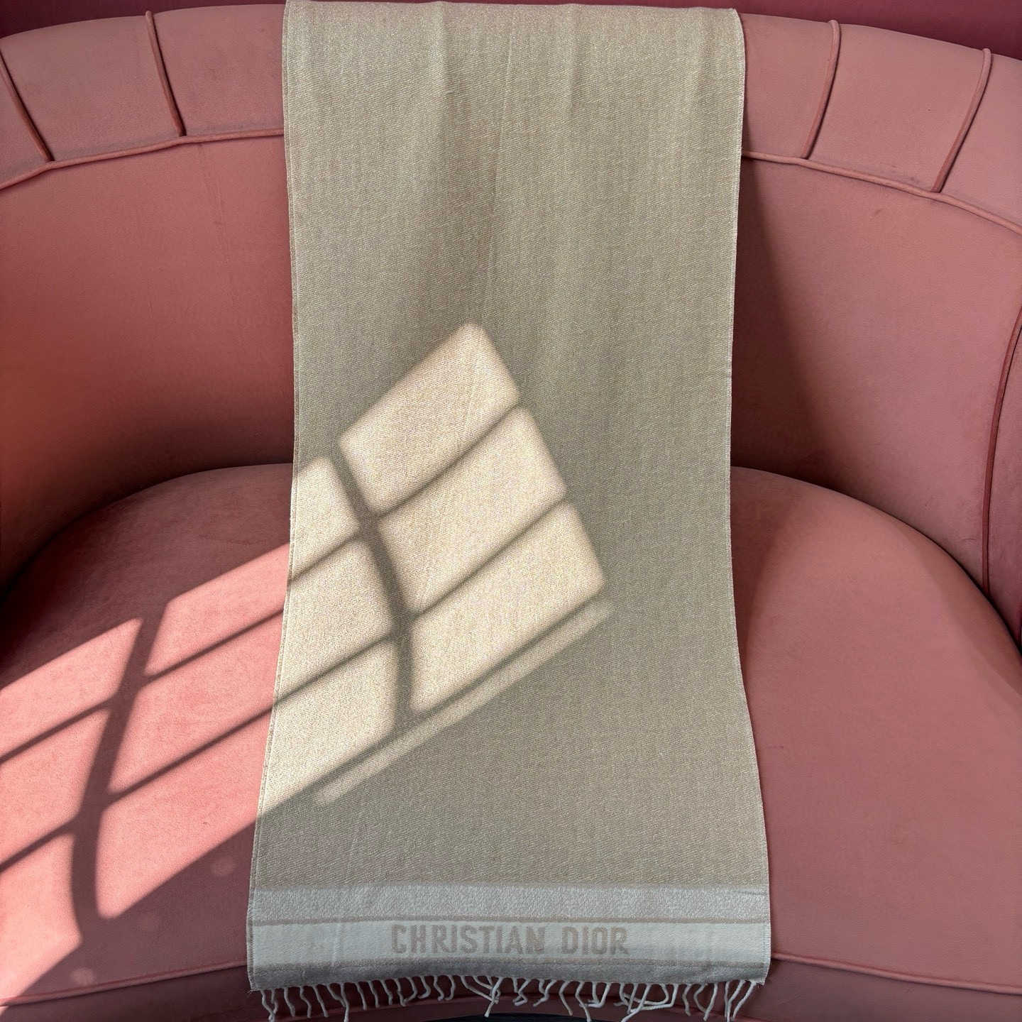 디올 로고 캐시미어 머플러