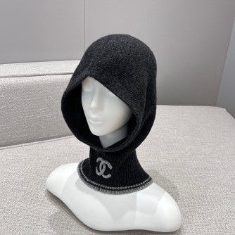 샤넬 CC 로고 후드 바라클라바