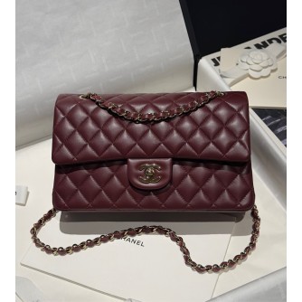 샤넬 클래식 램스킨 미디움 25.5cm